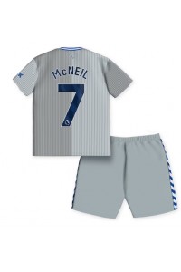 Everton Dwight McNeil #7 Jalkapallovaatteet Lasten Kolmas peliasu 2023-24 Lyhythihainen (+ Lyhyet housut)